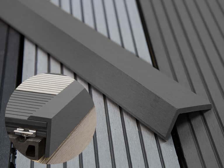 Composite Decking Boards 150mm Wide WPC Board 15Year Warranty Grey Charcoal Teak