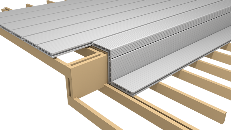 Composite Decking Wide Groove Step Nosing Boards