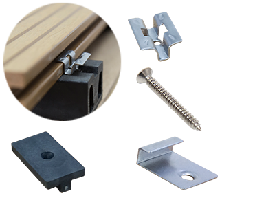 WPC Composite Decking Boards In Grey Black Teak Chocolate ...