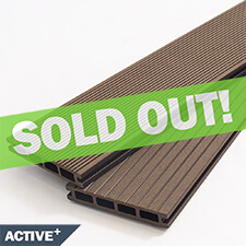 Composite Decking Board - Chocolate Brown Active +