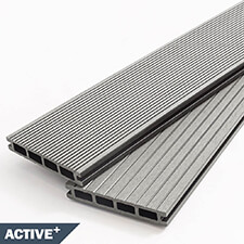 Composite Decking Board - Stone Grey Active +