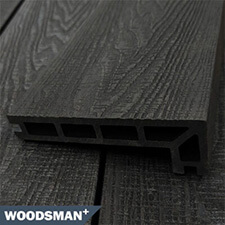 Composite Decking Step Nosing Charcoal