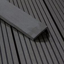 Composite Corner Trim L-Profile - Charcoal
