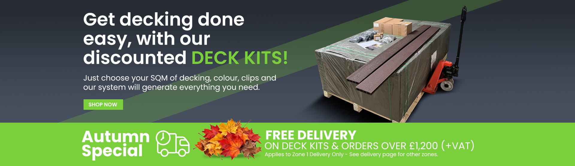 Discounted composite decking kits