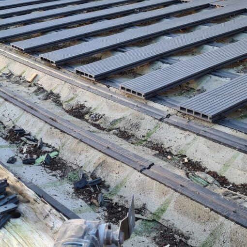 Tough Decking Composite Joist Set In Cement Haunching