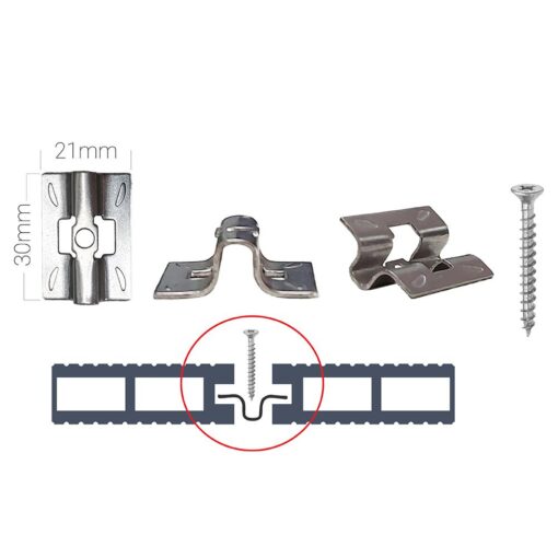 Composite Decking Stainless Steel Fixing T-Clips