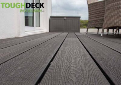 Tough Decking Anthracite Woodsman+ Composite Decking Boards At Low Level