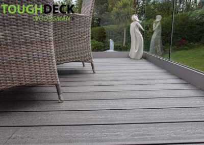 Stone Grey Composite Decking Boards On balconies