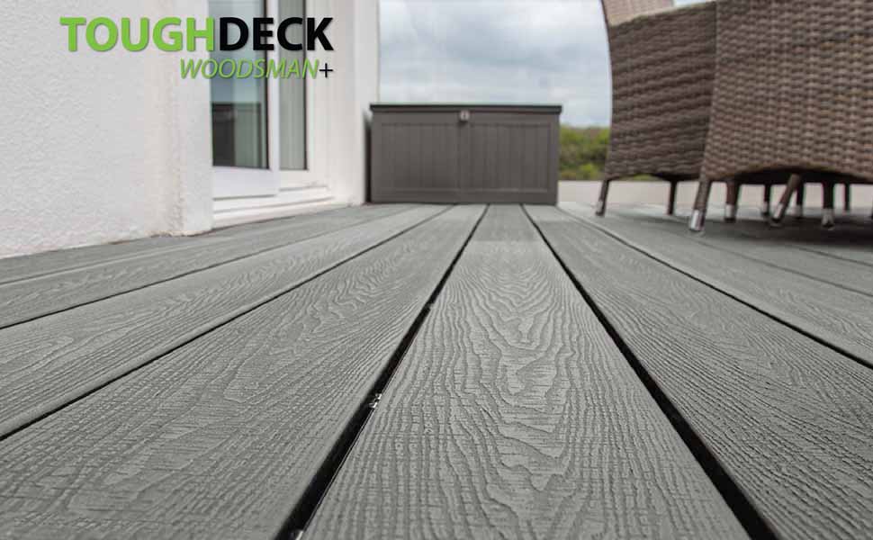 Stone Grey Woodsman+ Composite Decking Boards