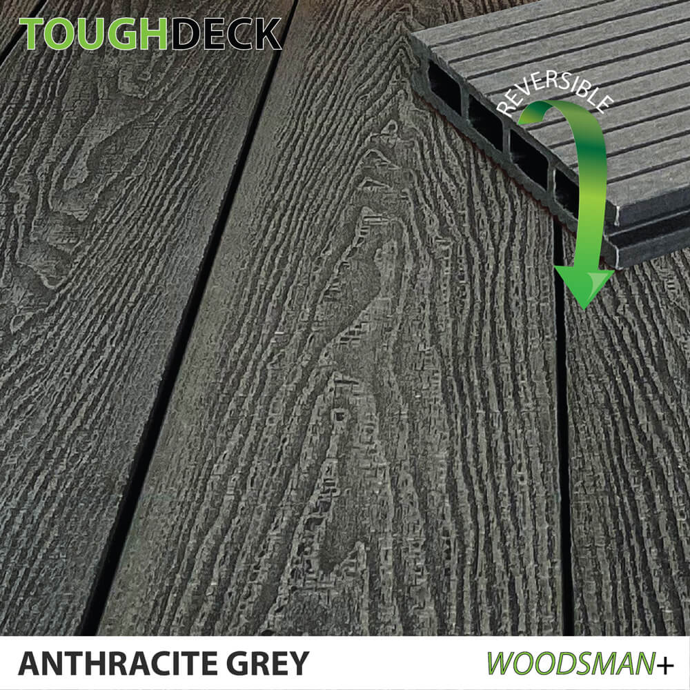 ANTHRACITE DECKING WPC BOARDS WOODSMAN