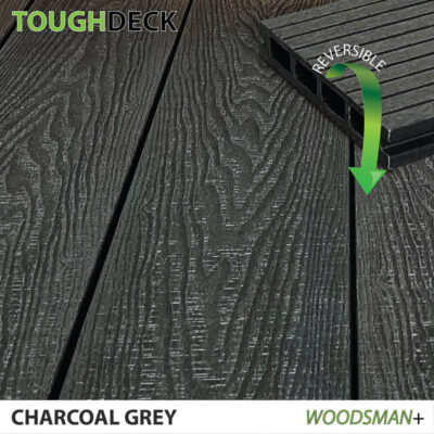 Woodgrain Charcoal Grey composite decking