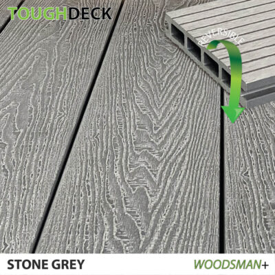 Woodgrain Stone Grey composite decking