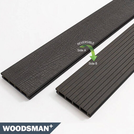 Composite Decking Board – Charcoal Woodsman +