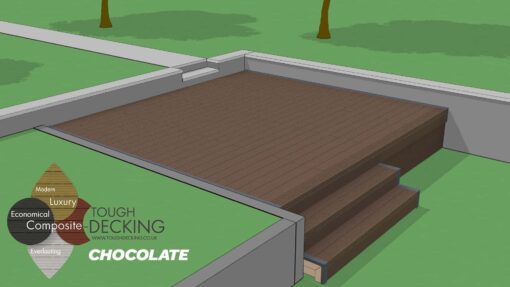 Tough Decking Chocolate Brown Composite Decking