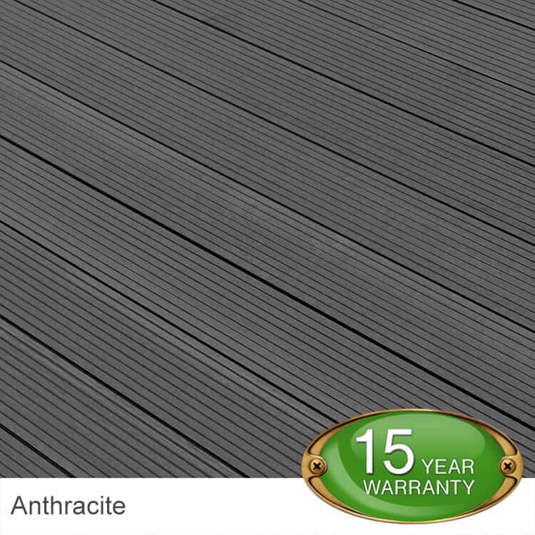 Composite Decking Board Anthracite Grey Tough Decking WPC Decking