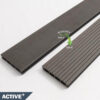 Active+ Anthracite Composite Decking Both Sides