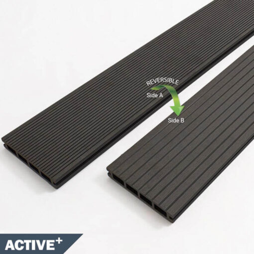Active+ Black Composite Decking Both Sides