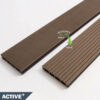 Active+ Chocolate Composite Decking Both Sides