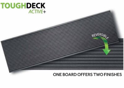 Anthracite Active+ Composite Decking Double Sided Boards