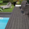 Charcoal Black Composite Decking With Swimming Pools