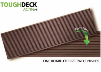Chocolate Brown Active+ Composite Decking Double Sided Board