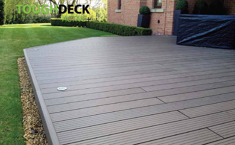 Chocolate Brown Composite Decking Active+ Garden Ideas