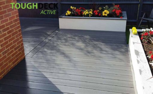 Stone Grey Active+ Composite Decking Flower Bed Framing