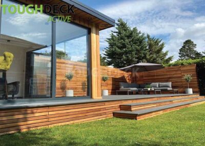 Tough Decking Anthracite Active + With Wooden Fascia