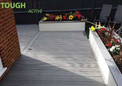 Tough Decking Stone Grey Active + With Board Break On Corner