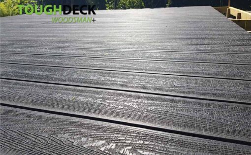 Tough Decking Charcoal Black Woodsman + In Sunlight & Shine Effect