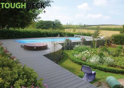 Tough Decking Anthracite Active + With Spa & Swimming Pool