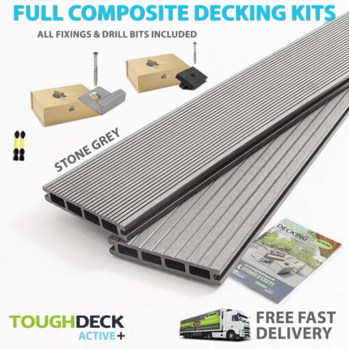 Stone Grey Active+ Full Decking Kit