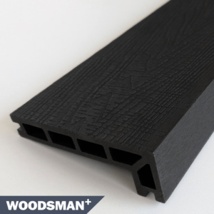 Charcoal Composite Decking - Woodgrain Step Nosing
