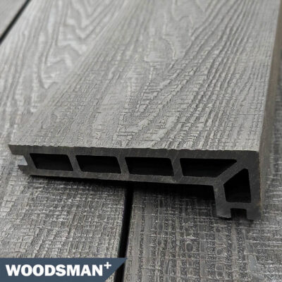 Composite Decking Step Nosing Stone Grey Woodsman+