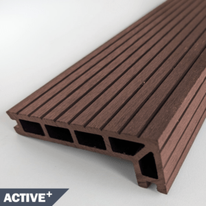 Chocolate Composite Decking - Grooved Step Nosing