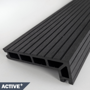 Charcoal Composite Decking - Grooved Step Nosing