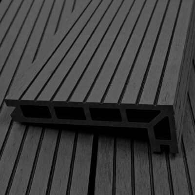 Composite Decking Wide Groove Step Nosing Charcoal