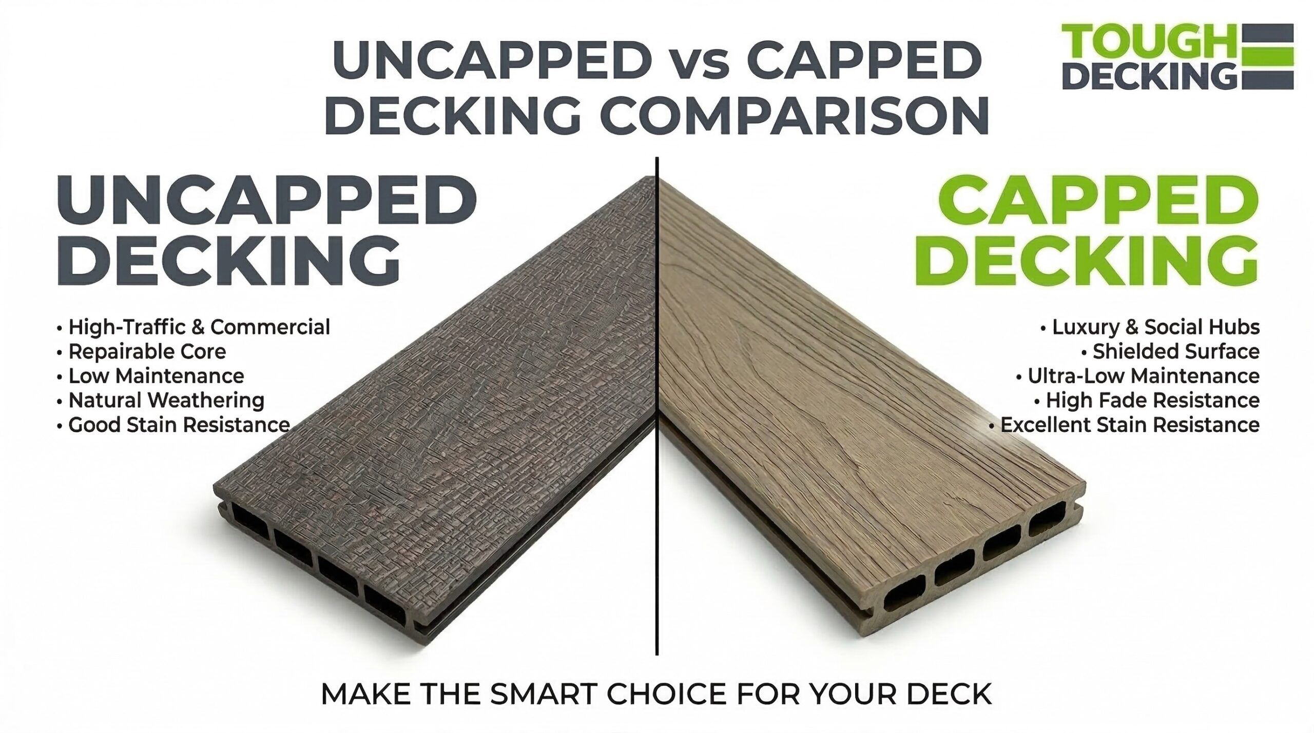 Capped vs Uncapped Composite Decking Comparison