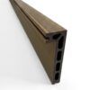 End cross section view of Champagne Light Oak composite step nose board showing hollow core structure and side groove
