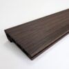 Textured top tread surface of Walnut Brown capped composite step nosing board